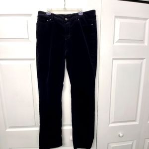Curvy black Ann Taylor corduroy pants